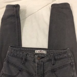 Hollister High Waisted Gray Skinny Jean